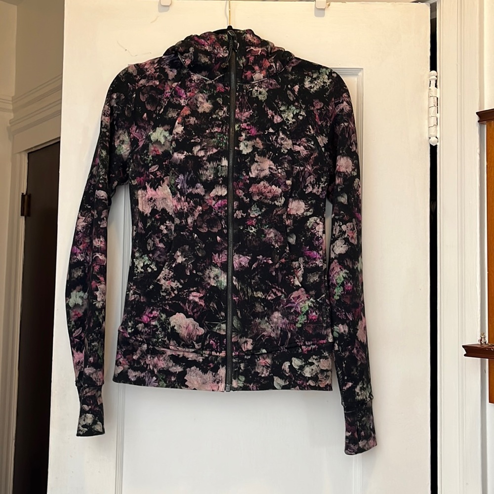 Lululemon floral scuba hoodie